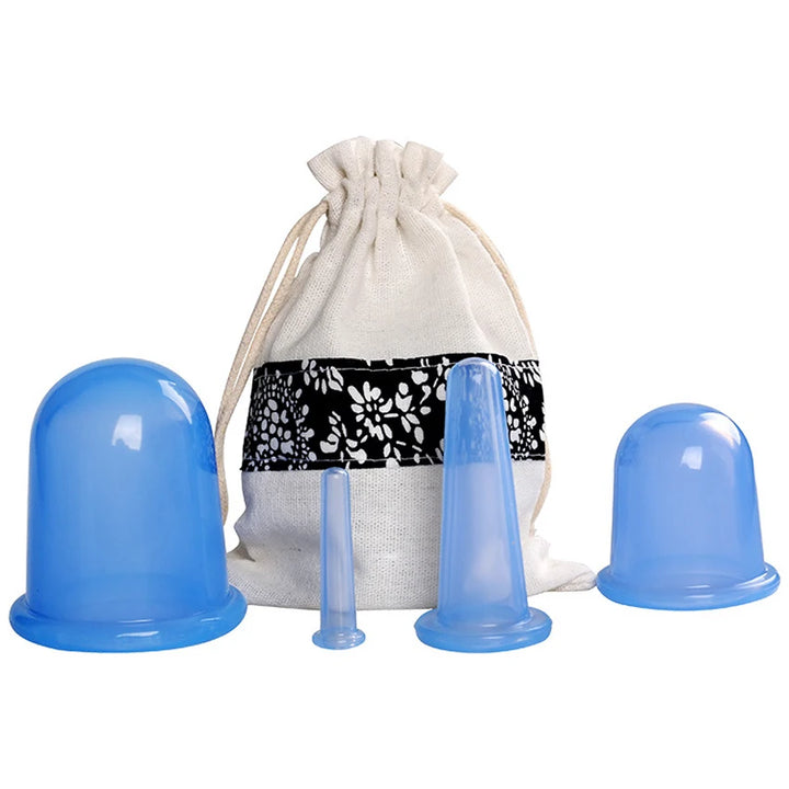 5pcs/Set Silicone Anti Cellulite Cup Vacuum Massage