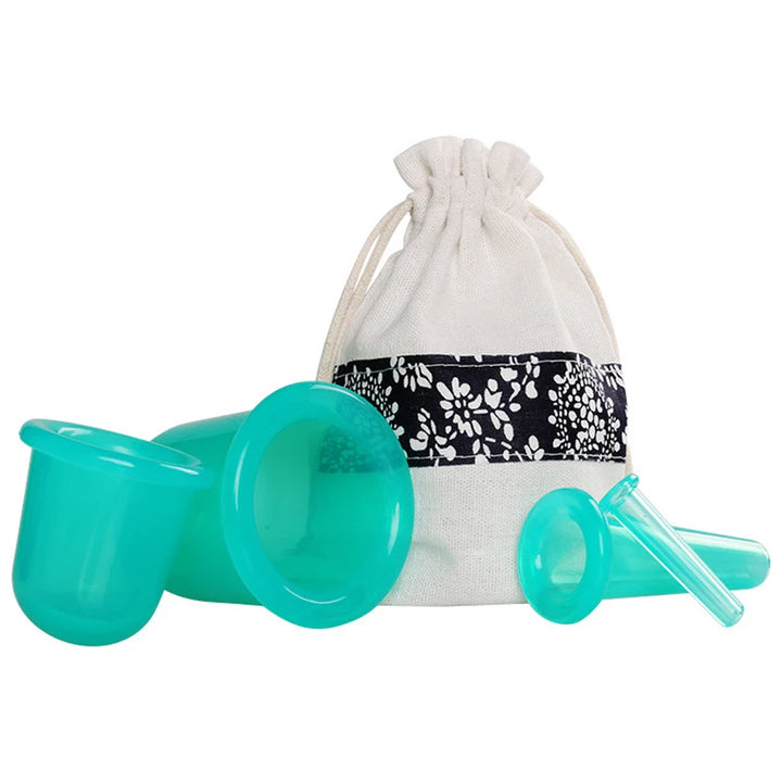 5pcs/Set Silicone Anti Cellulite Cup Vacuum Massage